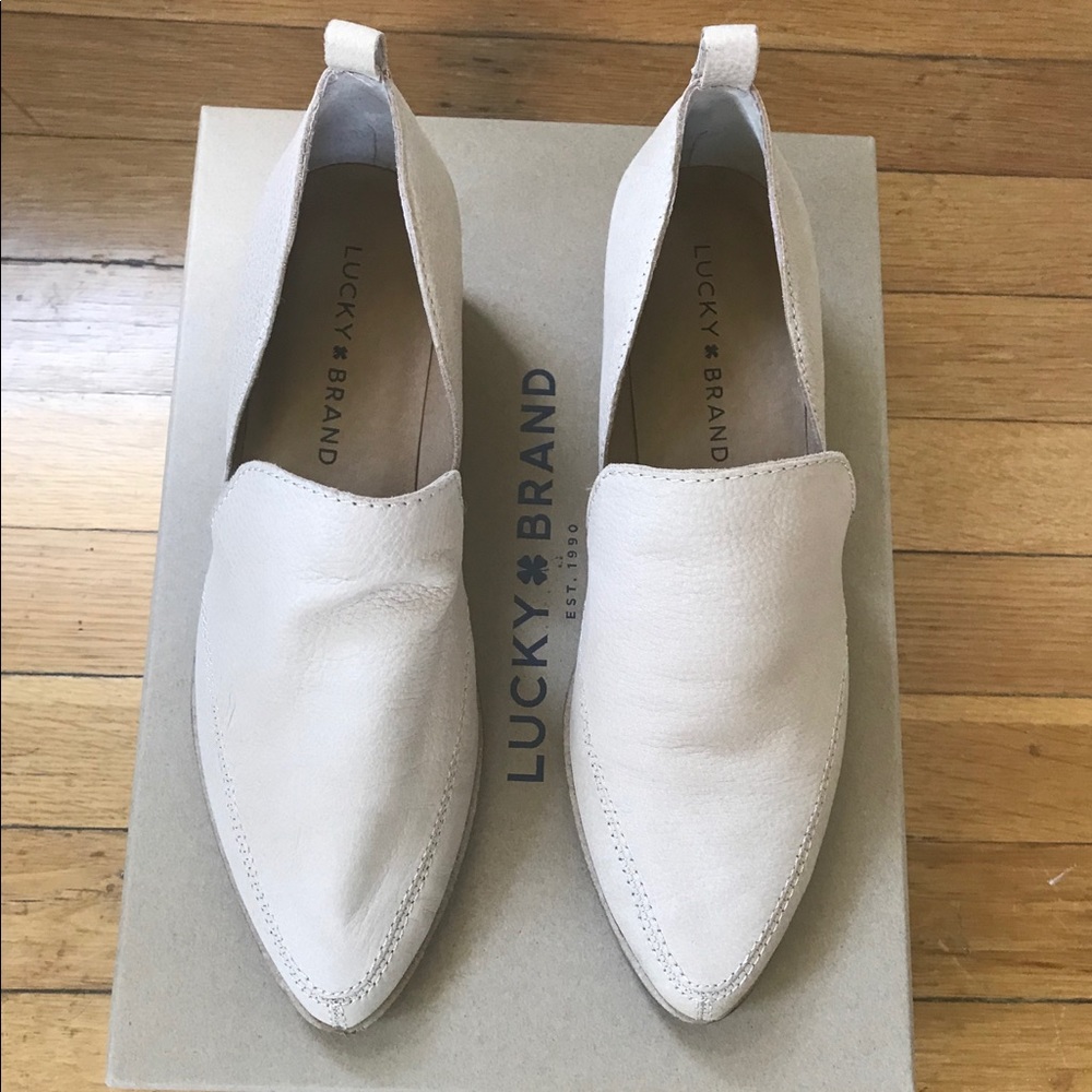 Lucky brand nougat mahzan leather loafer